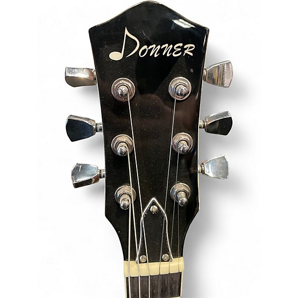 Used Donner Les Paul 3 Color Sunburst Solid Body Electric Guitar