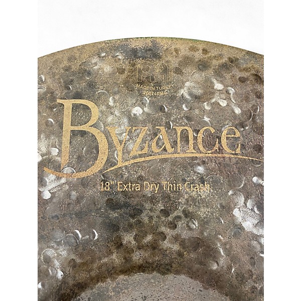 Used MEINL 18in Byzance Extra Thin Dry Crash Cymbal