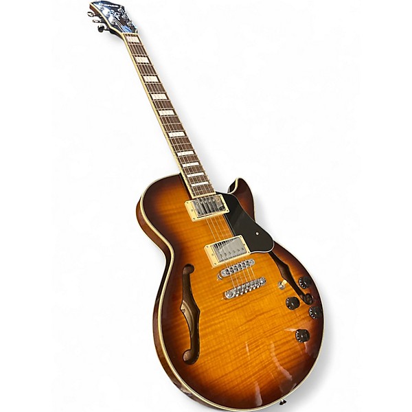 Used Ibanez ARTCORE AGS73FMVLS 2 Tone Sunburst Hollow Body Electric Guitar