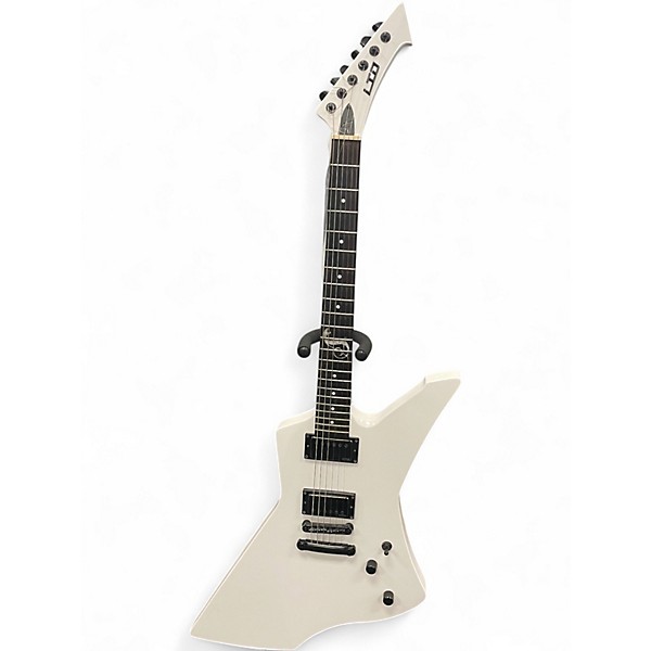 Used ESP LTD James Hetfield Snakebyte White Solid Body Electric Guitar