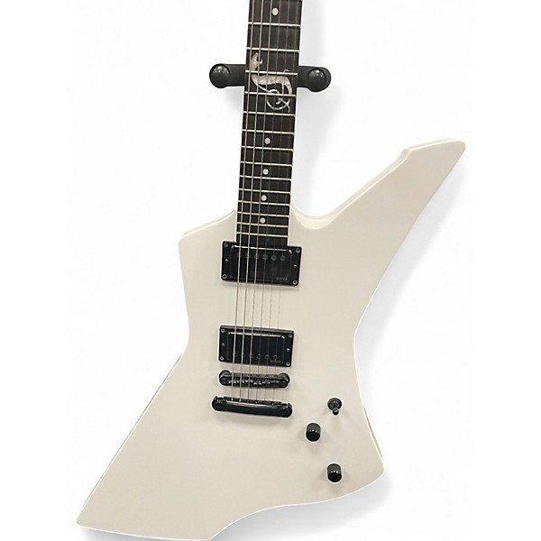 Used ESP LTD James Hetfield Snakebyte White Solid Body Electric Guitar