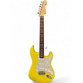 Used Fender Powerhouse Stratocaster Graffiti Yellow Solid Body Electric Guitar
