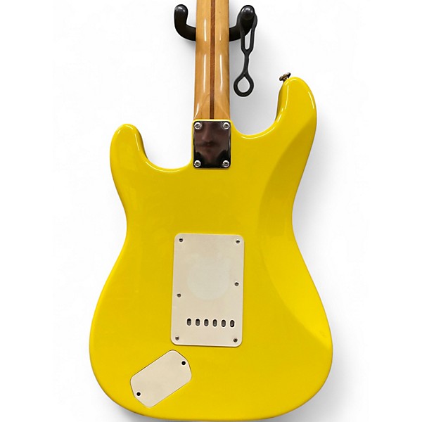 Used Fender Powerhouse Stratocaster Graffiti Yellow Solid Body Electric Guitar