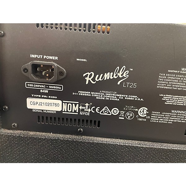 Used Fender RUMBLE LT 25 Bass Combo Amp