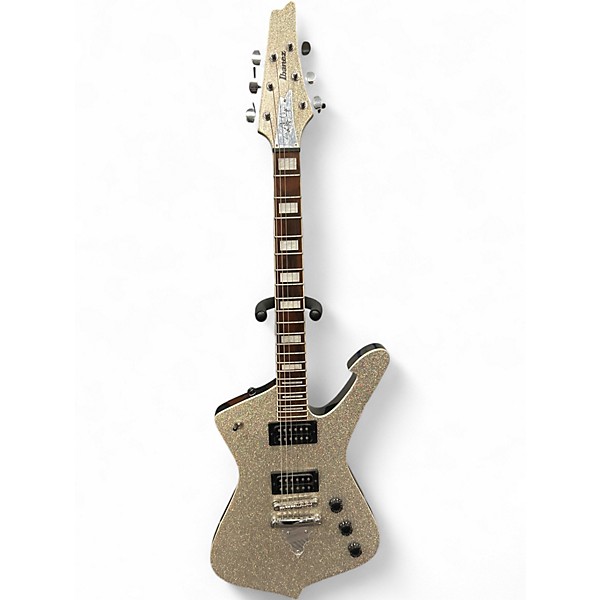 Used Ibanez PS60 Paul Stanley Signature Silver Sparkle Solid Body Electric Guitar