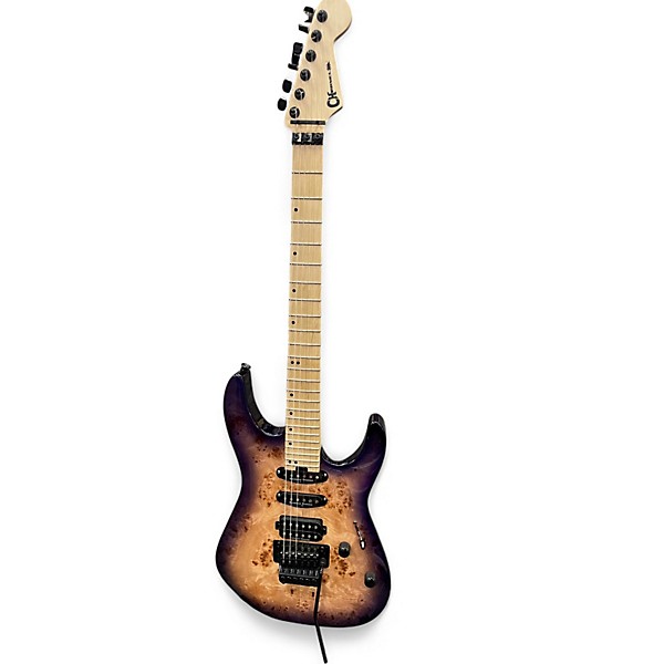Used Charvel Pro-Mod DK24 HSS FR Trans Purple Solid Body Electric Guitar