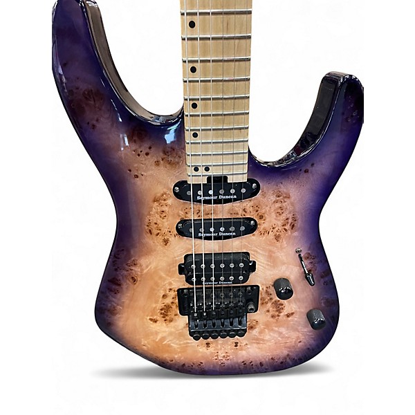Used Charvel Pro-Mod DK24 HSS FR Trans Purple Solid Body Electric Guitar