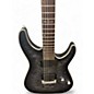 Used Schecter Guitar Research C1 Platinum Trans Black Solid Body Electric Guitar