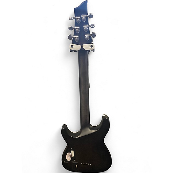 Used Schecter Guitar Research C1 Platinum Trans Black Solid Body Electric Guitar