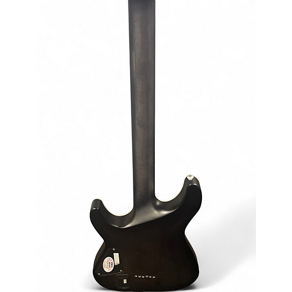 Used Schecter Guitar Research C1 Platinum Trans Black Solid Body Electric Guitar
