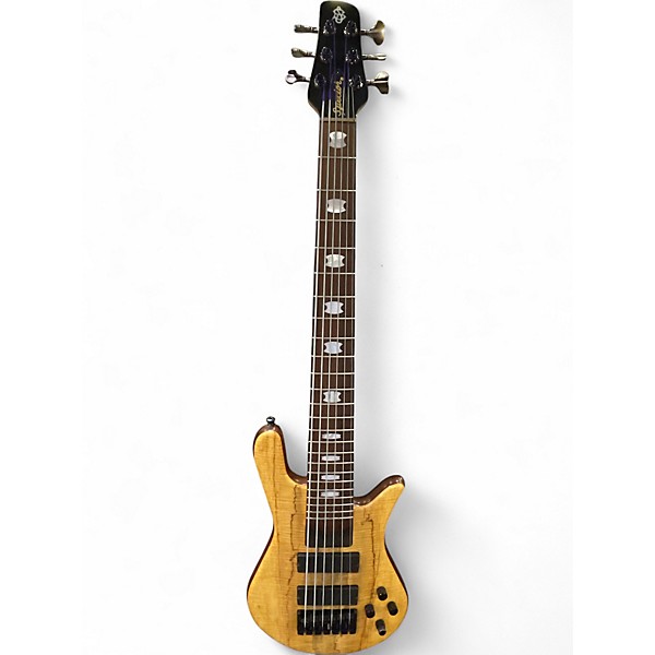 Used Spector NS6H2 Spalted Maple Electric Bass Guitar