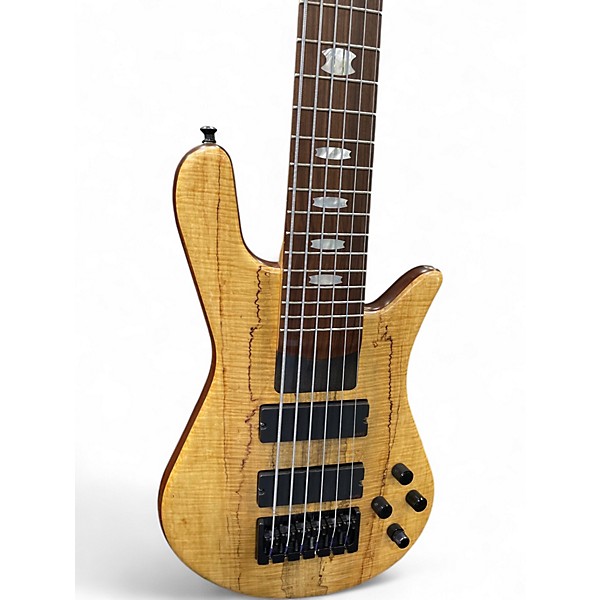 Used Spector NS6H2 Spalted Maple Electric Bass Guitar