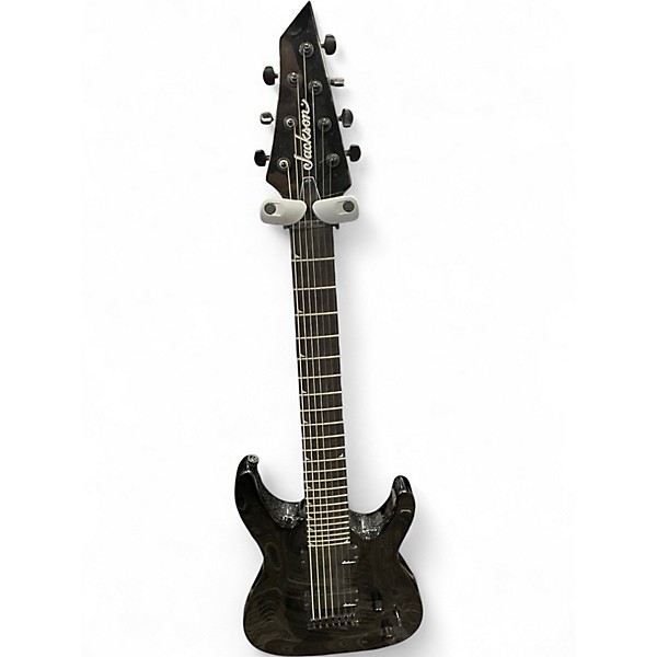 Used Jackson JS22-7 Dinky 7 String Black Solid Body Electric Guitar