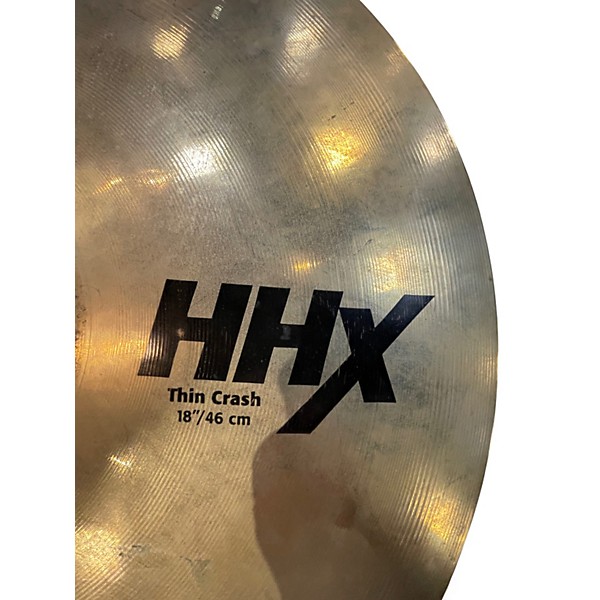 Used SABIAN 18in hhx thin crash Cymbal