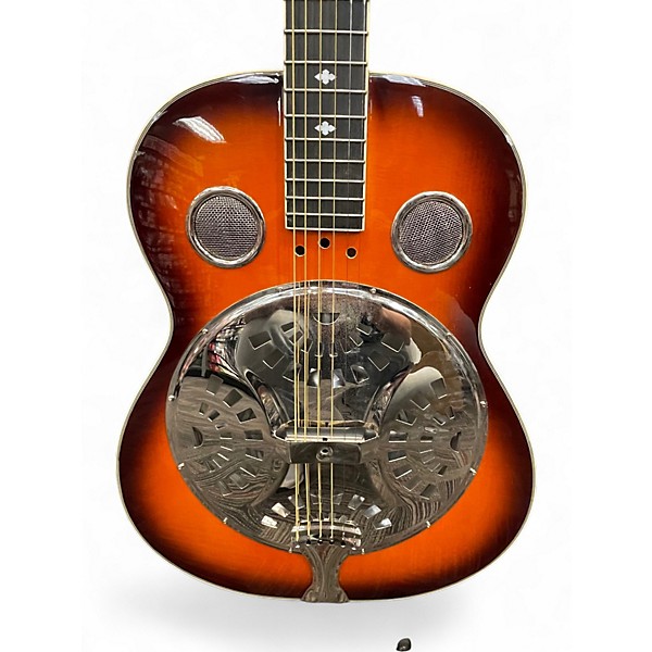 Used Rogue CLASSIC SPIDER RESONATOR 2 Tone Sunburst Acoustic Guitar