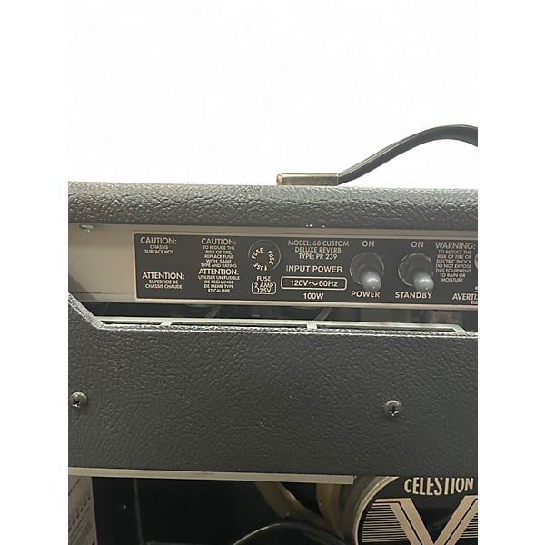 Used Fender 1968 Custom Deluxe Reverb 22W 1x12 Tube Guitar Combo Amp