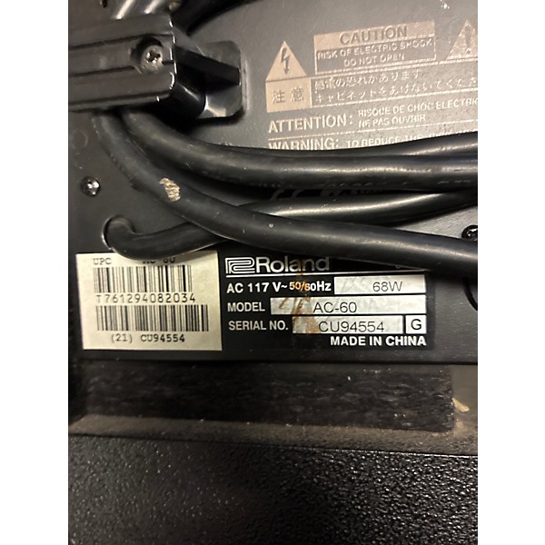 Used Roland AC60 60W 2X6.5 Acoustic Guitar Combo Amp