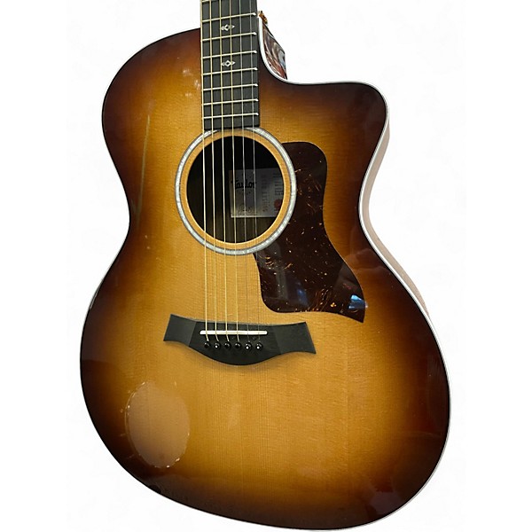 Used Taylor 214CE DLX Sunset Blvd Natural Acoustic Guitar