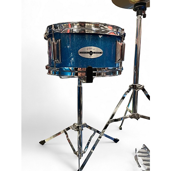 Used Ashthorpe 4 Piece 4 PIECE JUNIORS DRUM SET Metallic Blue Drum Kit
