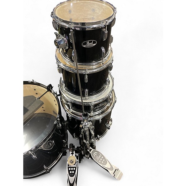Used Pearl 5 Piece ROADSHOW Black Drum Kit