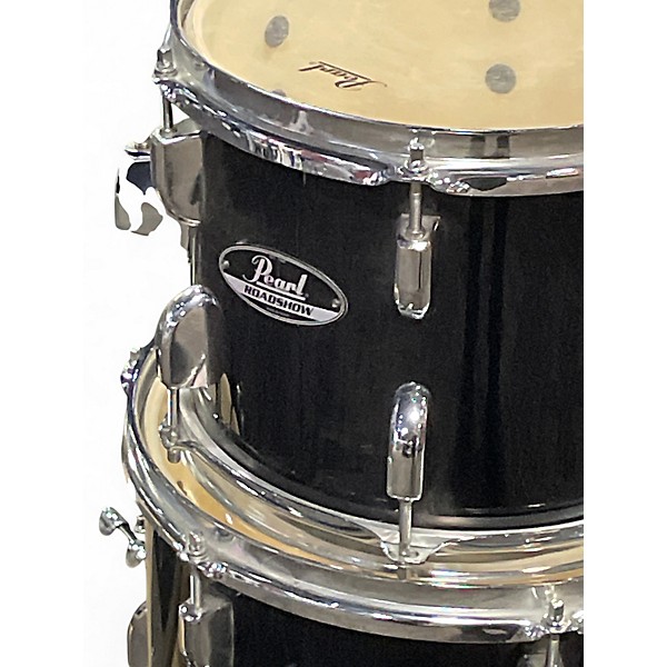 Used Pearl 5 Piece ROADSHOW Black Drum Kit
