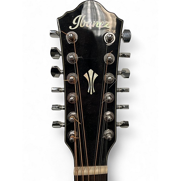 Used Ibanez Aeg5012vbk Black 12 String Acoustic Guitar