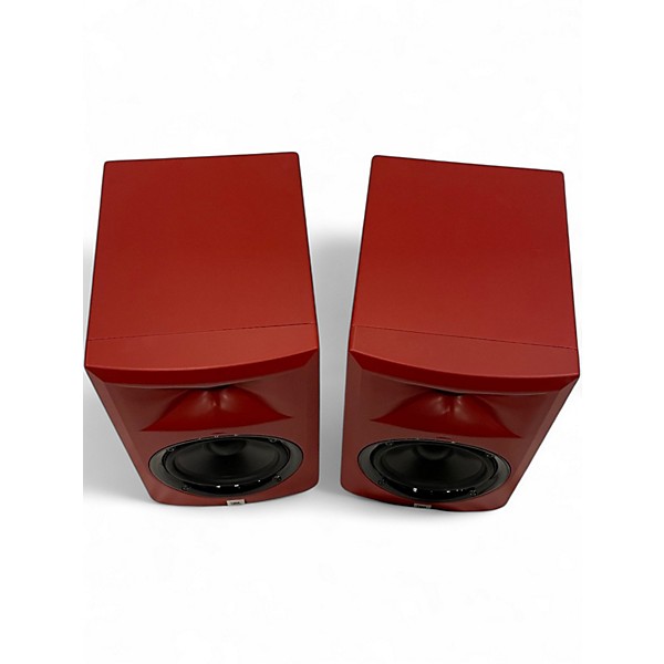 Used 2017 JBL LSR305MR Pair MATTE RED Powered Monitor