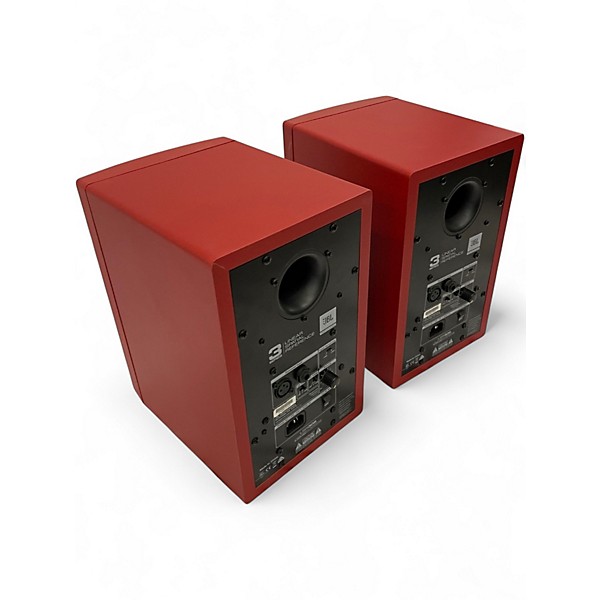 Used 2017 JBL LSR305MR Pair MATTE RED Powered Monitor