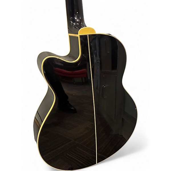 Used Ibanez AEB10E Black Acoustic Bass Guitar