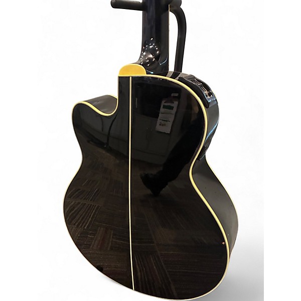 Used Ibanez AEB10E Black Acoustic Bass Guitar