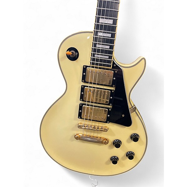 Used Edwards E-LP 100 LTC AGED WHITE Solid Body Electric Guitar
