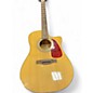 Used Fender CD140SCE Natural Acoustic Electric Guitar