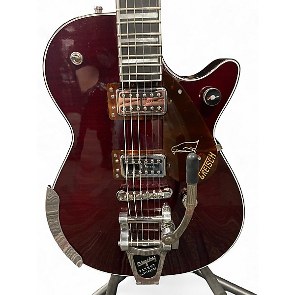 Used Gretsch Guitars G6134TFM Nigel Hendroff Dark Cherry Metallic Flame Solid Body Electric Guitar