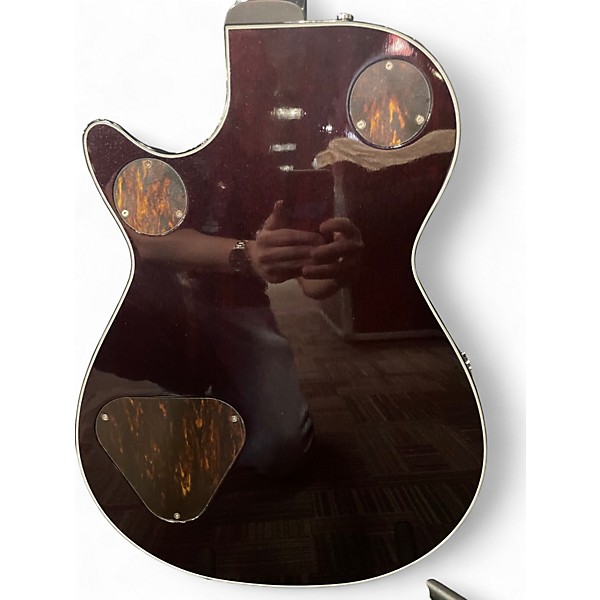 Used Gretsch Guitars G6134TFM Nigel Hendroff Dark Cherry Metallic Flame Solid Body Electric Guitar
