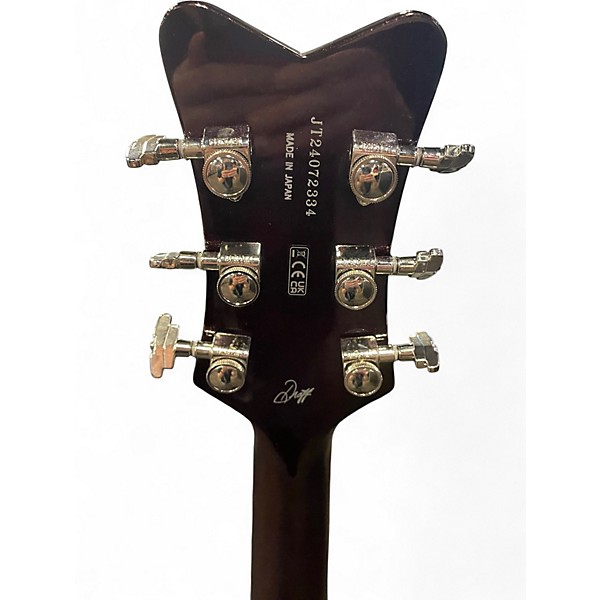 Used Gretsch Guitars G6134TFM Nigel Hendroff Dark Cherry Metallic Flame Solid Body Electric Guitar