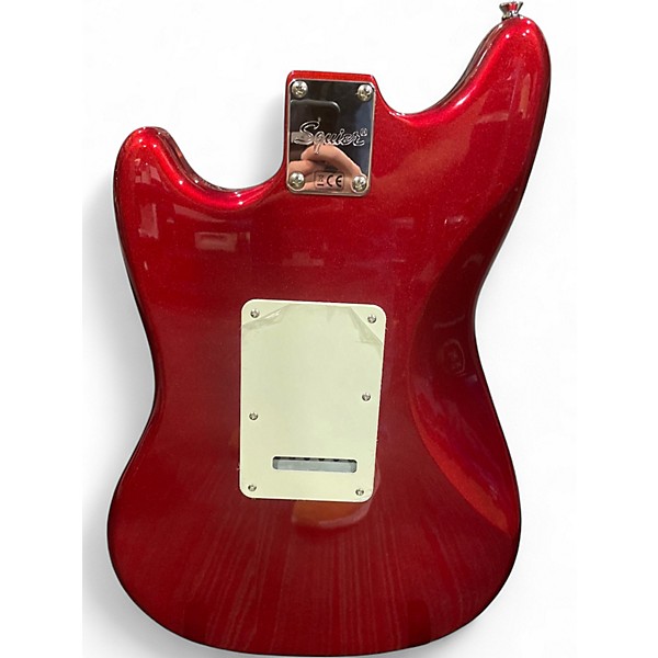 Used Squier paranormal cyclone Candy Apple Red Solid Body Electric Guitar