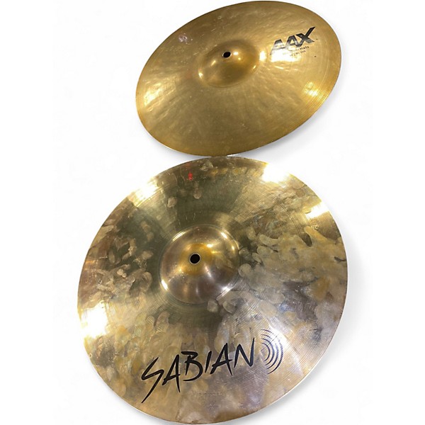 Used SABIAN 14in AAX Metal Hi Hat Pair Cymbal