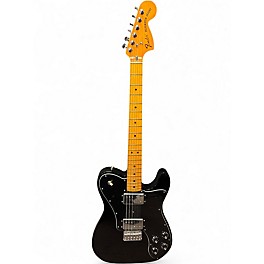 Used Fender american vintage II TELECASTER CUSTOM 1975 Black Solid Body Electric Guitar