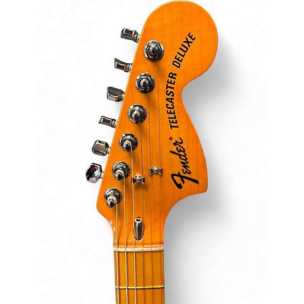 Used Fender american vintage II TELECASTER CUSTOM 1975 Black Solid Body Electric Guitar