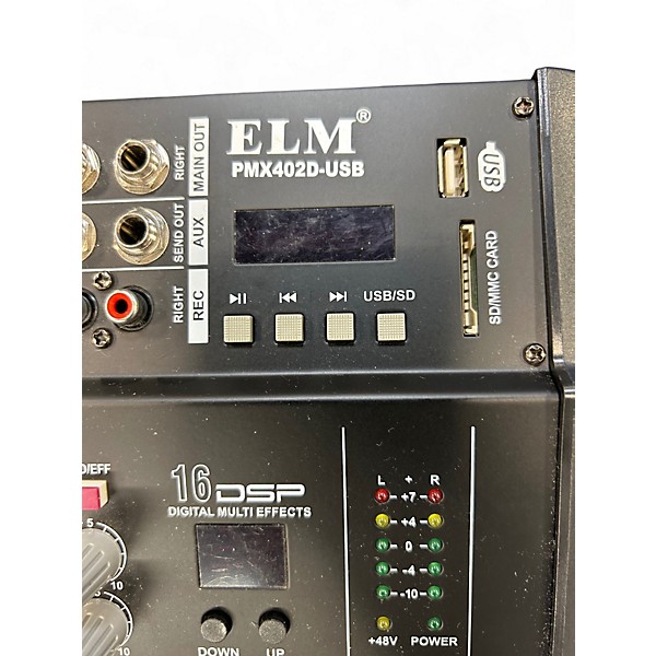 Used Elm PMX 402D-USB Powered Mixer