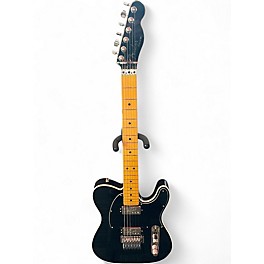 Used 2023 Fender American Ultra Luxe Deluxe Telecaster Floyd Black Metallic Solid Body Electric Guitar