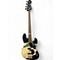 Used 2010 Squier Frank Bello Signature Jazz Bass Black w/ Skull Decal Electric Bass Guitar thumbnail