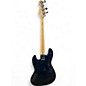 Used 2010 Squier Frank Bello Signature Jazz Bass Black w/ Skull Decal Electric Bass Guitar