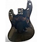 Used 2010 Squier Frank Bello Signature Jazz Bass Black w/ Skull Decal Electric Bass Guitar