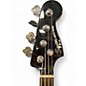 Used 2010 Squier Frank Bello Signature Jazz Bass Black w/ Skull Decal Electric Bass Guitar