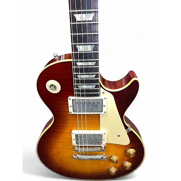 Used Gibson 1959 Reissue Murphy Lab Ultra light Aged Les Paul Standard Sunrise Teaburst Solid Body Electric Guitar