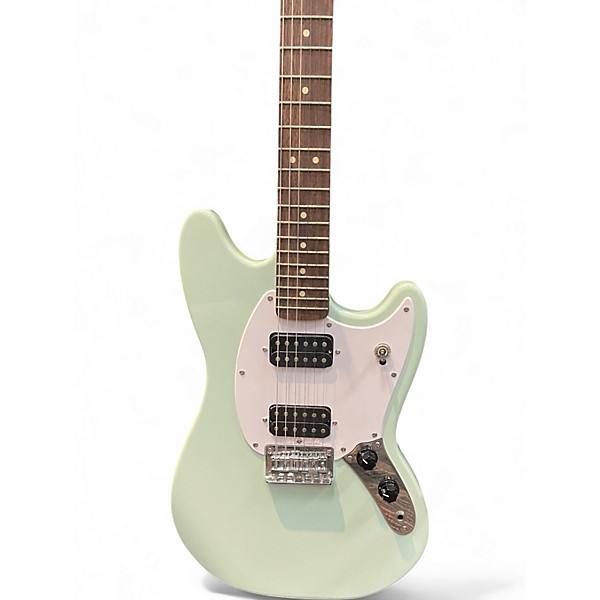 Used Squier Bullet Mustang HH Seafoam Green Solid Body Electric Guitar