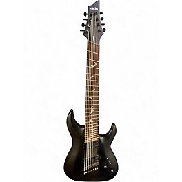 Used Schecter Guitar Research DAMIEN 8 Multiscale Satin Black Solid Body Electric Guitar