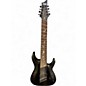 Used Schecter Guitar Research DAMIEN 8 Multiscale Satin Black Solid Body Electric Guitar thumbnail