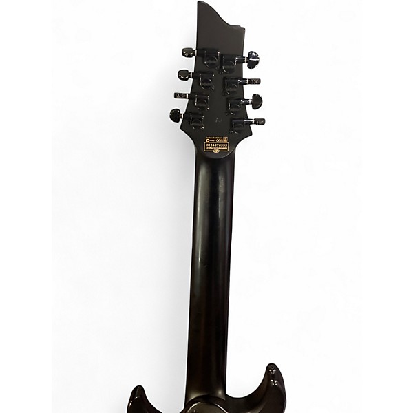 Used Schecter Guitar Research DAMIEN 8 Multiscale Satin Black Solid Body Electric Guitar